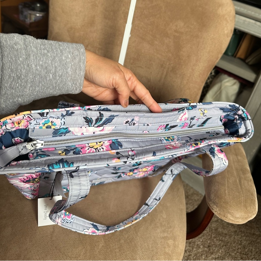 Vera Bradley Parisian Bouquet Small Vera Tote Bag, New with Tag - Picture 8 of 10